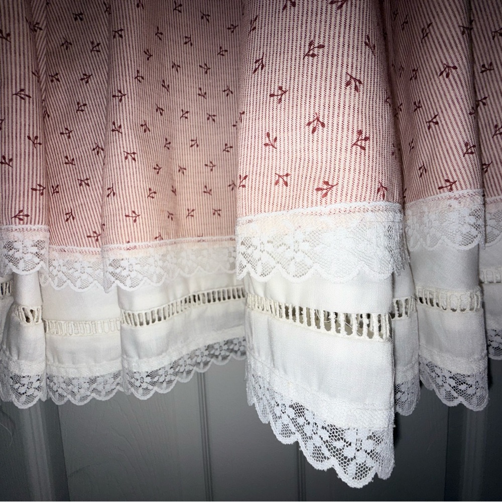Gunne Sax Jessica San Francisco Lace Neck Cottagecore Prairie Maxi Dress Vintage - Picture 7 of 16